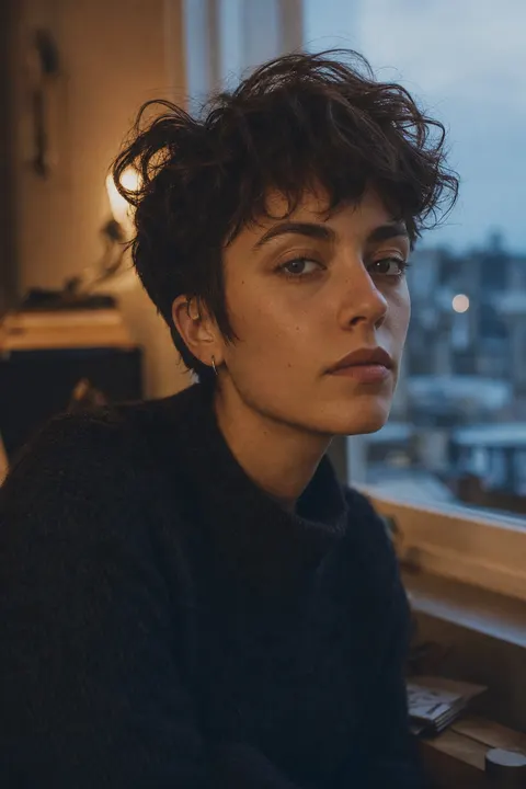 Young creative professional portrait in Paris