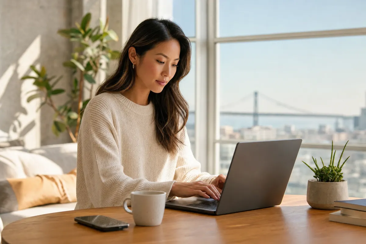 Creative professional at work in San Francisco