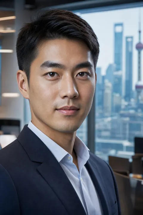 Fintech professional portrait in Shanghai
